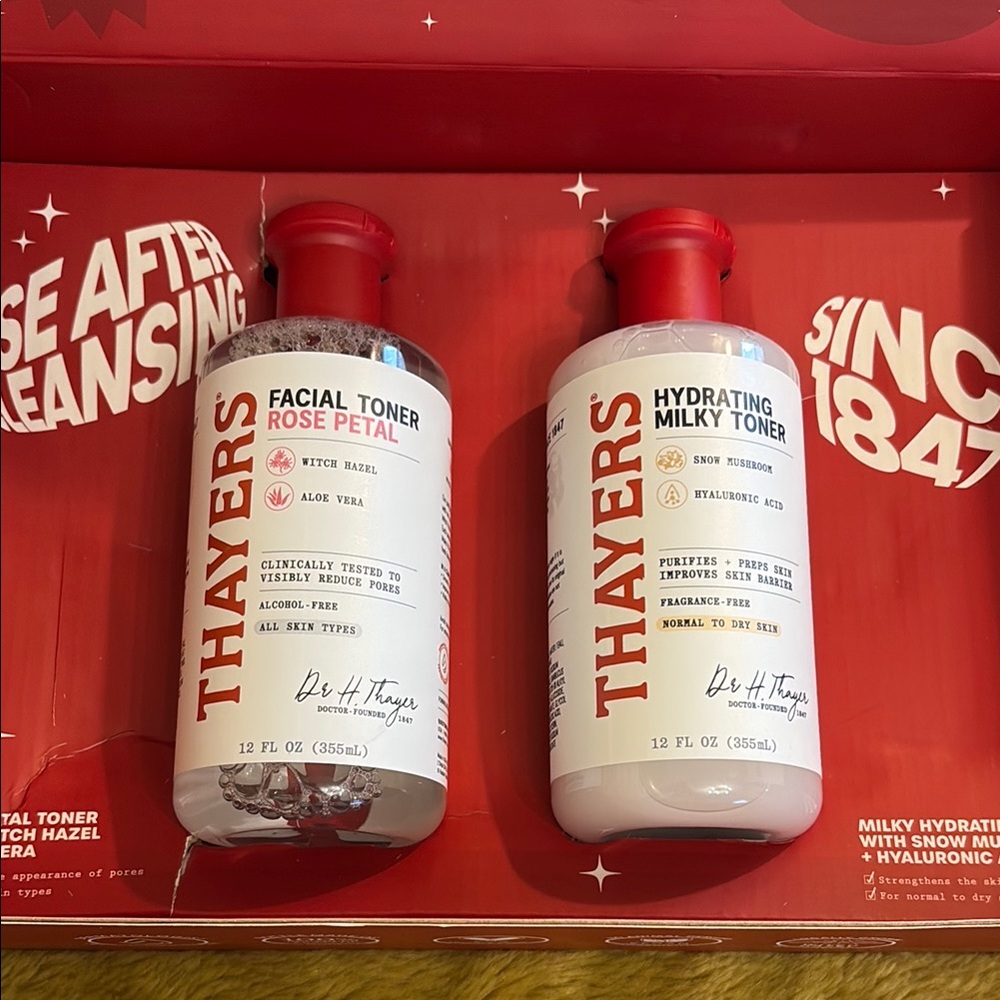 Thayers Facial Toner & Hydrating Milky Toner Set